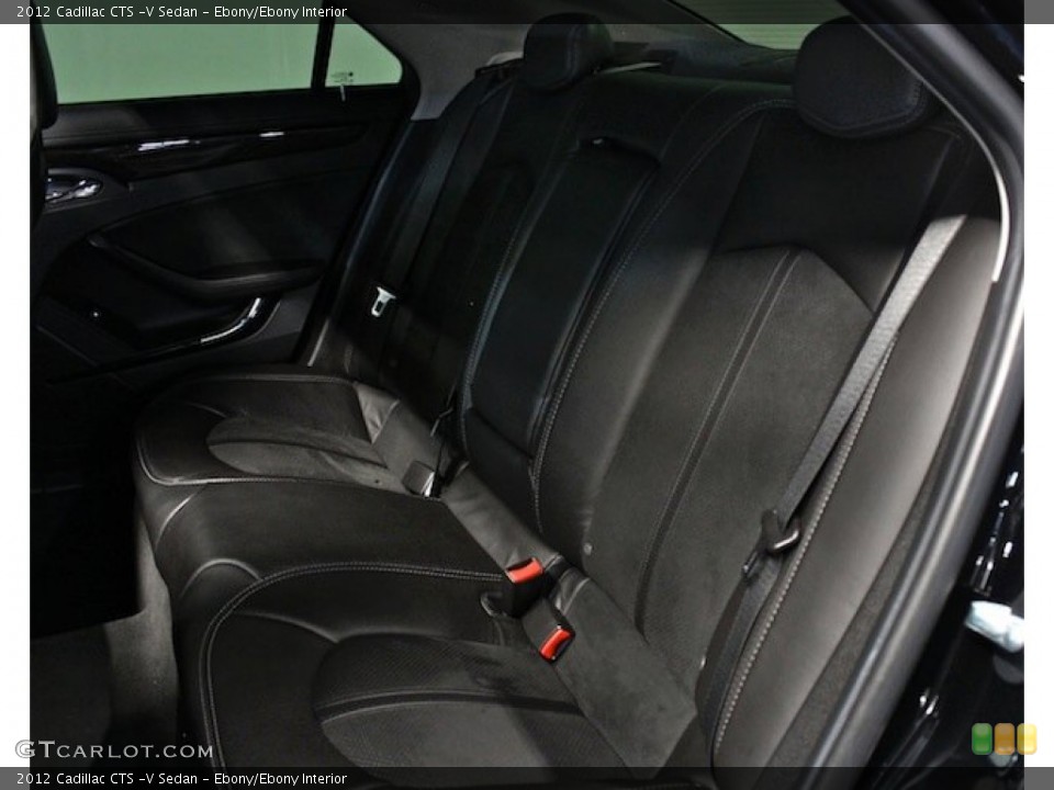 Ebony/Ebony Interior Rear Seat for the 2012 Cadillac CTS -V Sedan #84901343
