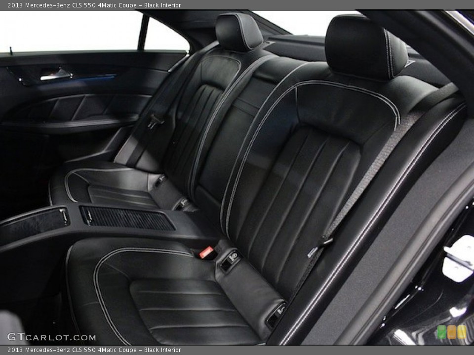 Black Interior Rear Seat for the 2013 Mercedes-Benz CLS 550 4Matic Coupe #84902255
