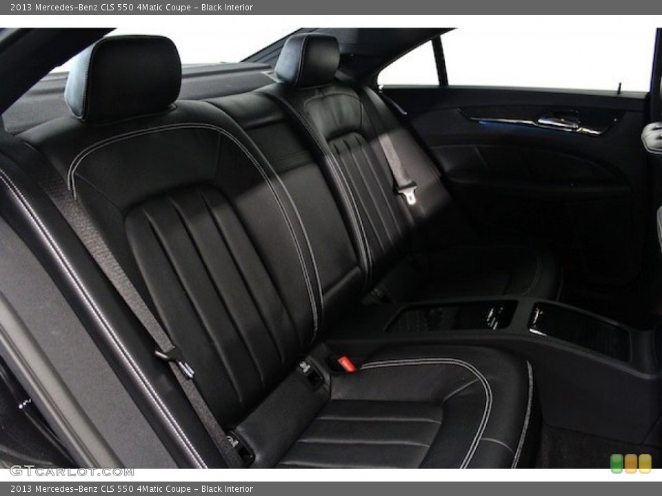 Black Interior Rear Seat for the 2013 Mercedes-Benz CLS 550 4Matic Coupe #84902270