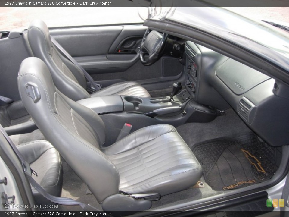 Dark Grey Interior Front Seat for the 1997 Chevrolet Camaro Z28 Convertible #84903094