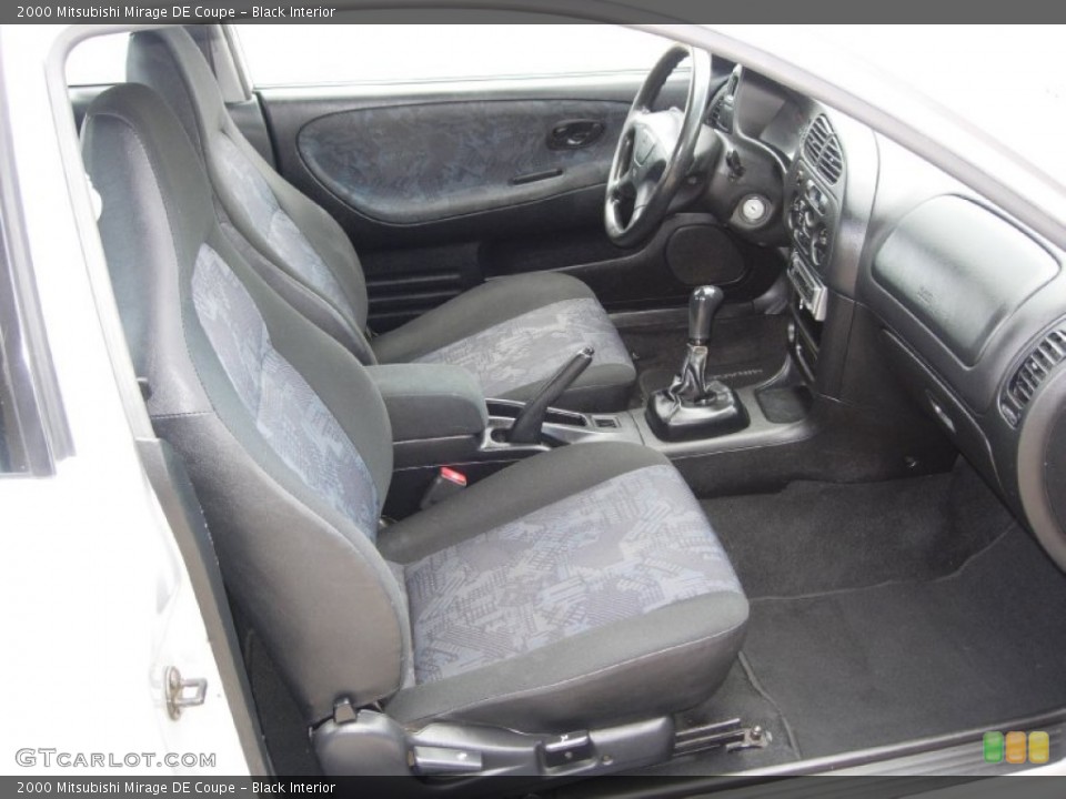 Black Interior Front Seat for the 2000 Mitsubishi Mirage DE Coupe #84903431