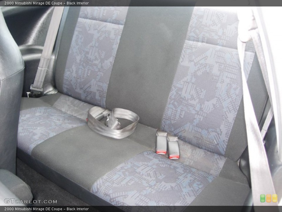Black Interior Rear Seat for the 2000 Mitsubishi Mirage DE Coupe #84903581