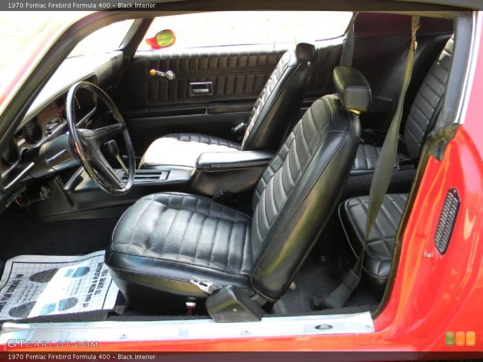 Black Interior Photo for the 1970 Pontiac Firebird Formula 400 #84907091