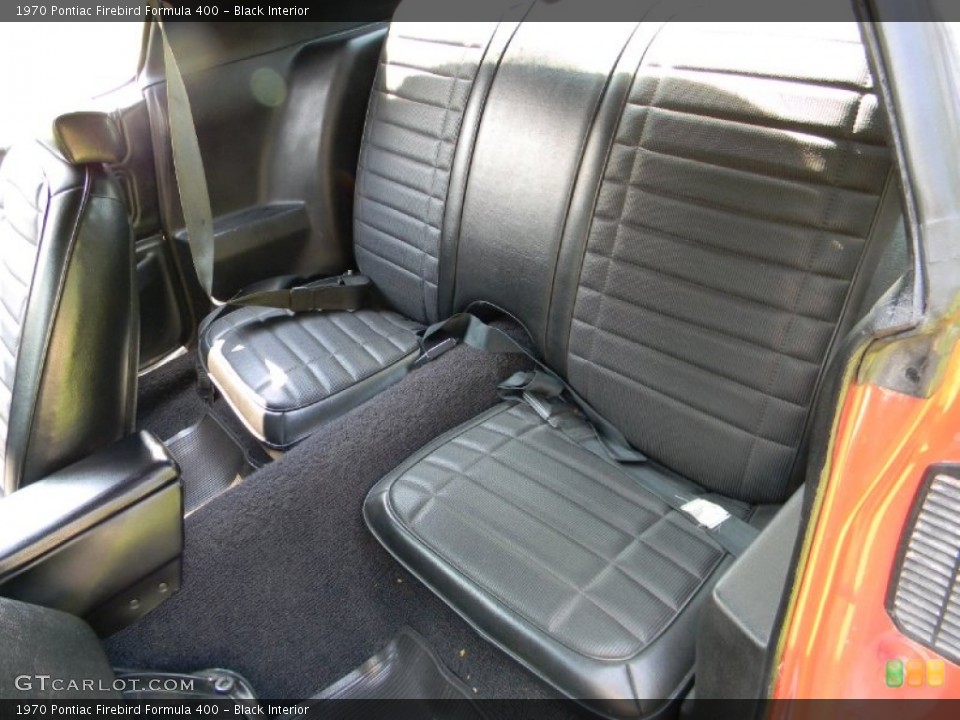Black Interior Rear Seat for the 1970 Pontiac Firebird Formula 400 #84907130