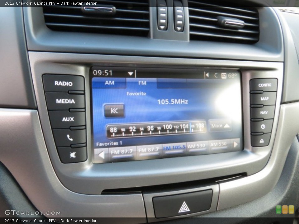 Dark Pewter Interior Controls for the 2013 Chevrolet Caprice PPV #84908692