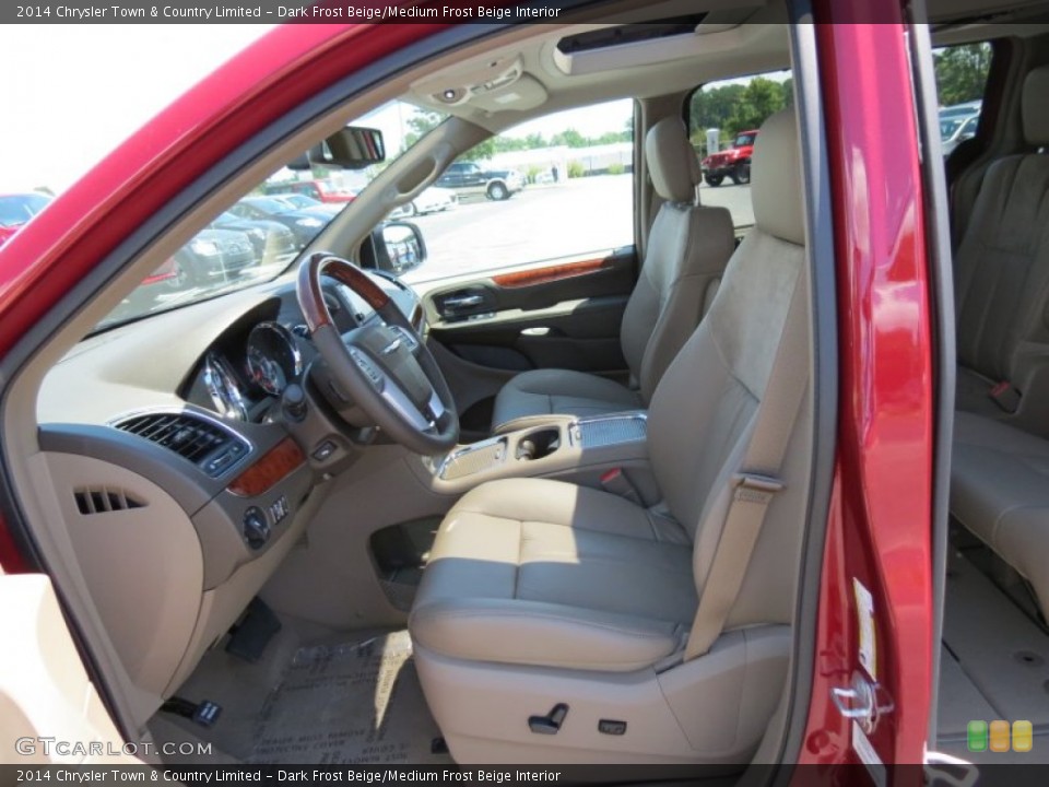 Dark Frost Beige/Medium Frost Beige Interior Front Seat for the 2014 Chrysler Town & Country Limited #84910390