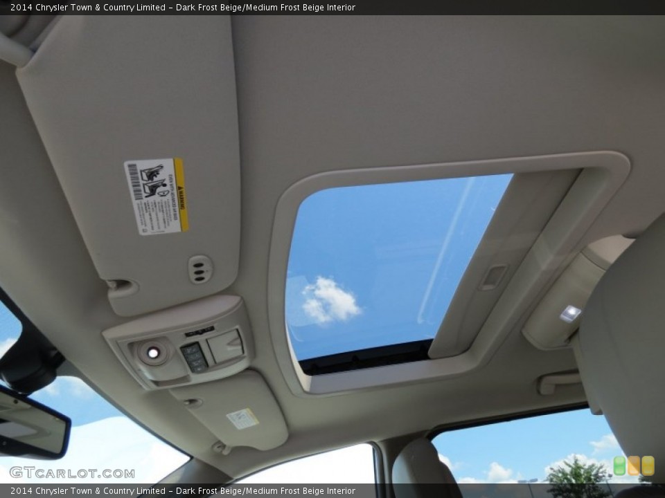 Dark Frost Beige/Medium Frost Beige Interior Sunroof for the 2014 Chrysler Town & Country Limited #84910417