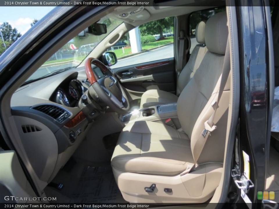 Dark Frost Beige/Medium Frost Beige Interior Front Seat for the 2014 Chrysler Town & Country Limited #84910669