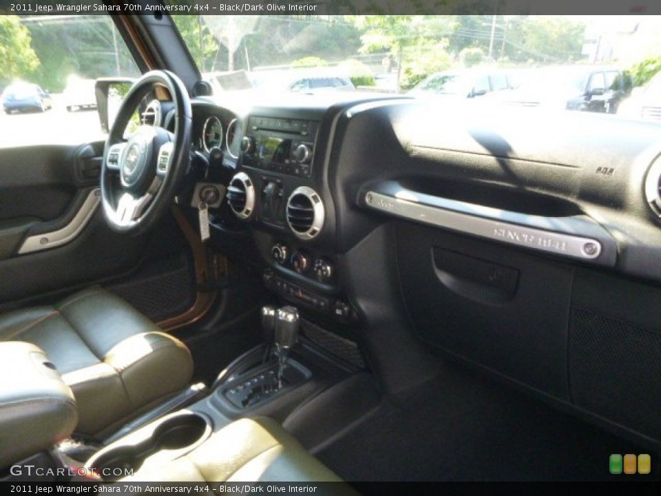 Black/Dark Olive Interior Dashboard for the 2011 Jeep Wrangler Sahara 70th Anniversary 4x4 #84911287