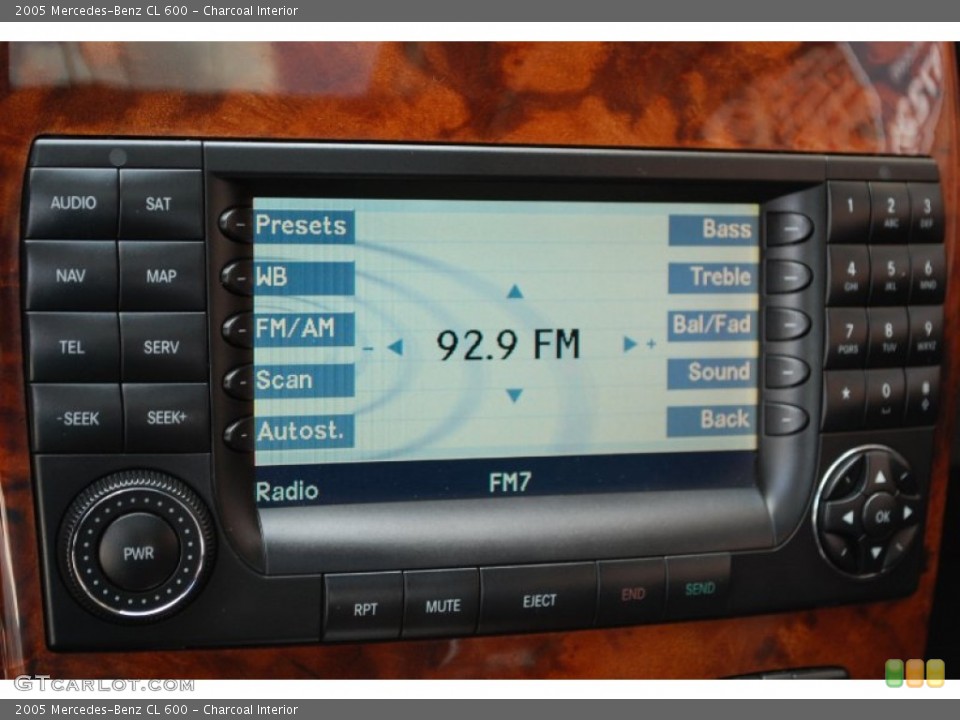 Charcoal Interior Audio System for the 2005 Mercedes-Benz CL 600 #84913150