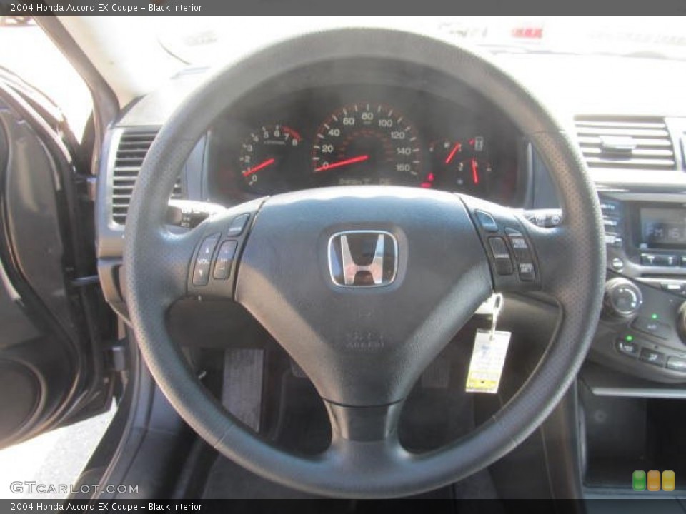 Black Interior Steering Wheel for the 2004 Honda Accord EX Coupe #84913912