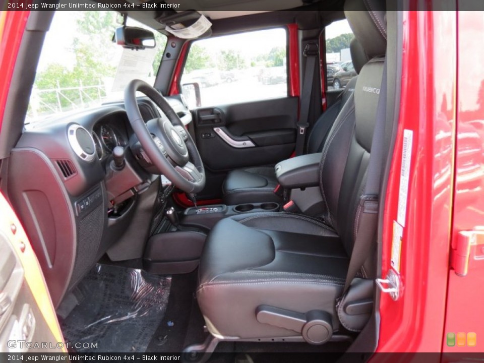 Black Interior Photo for the 2014 Jeep Wrangler Unlimited Rubicon 4x4 #84913978