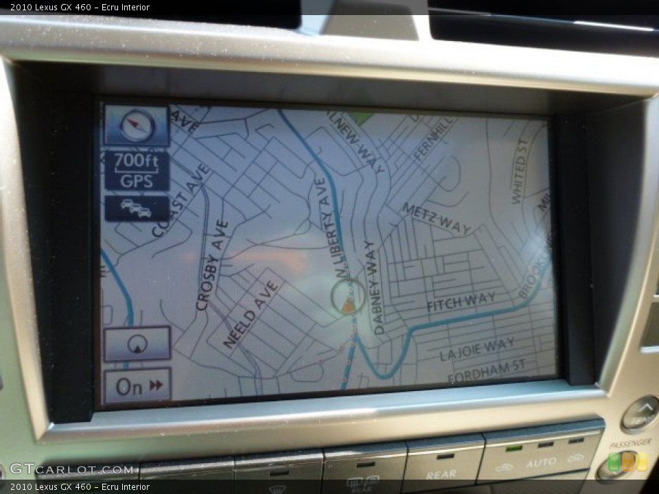 Ecru Interior Navigation for the 2010 Lexus GX 460 #84914068