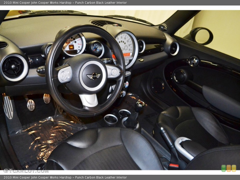 Punch Carbon Black Leather Interior Photo for the 2010 Mini Cooper John Cooper Works Hardtop #84914113