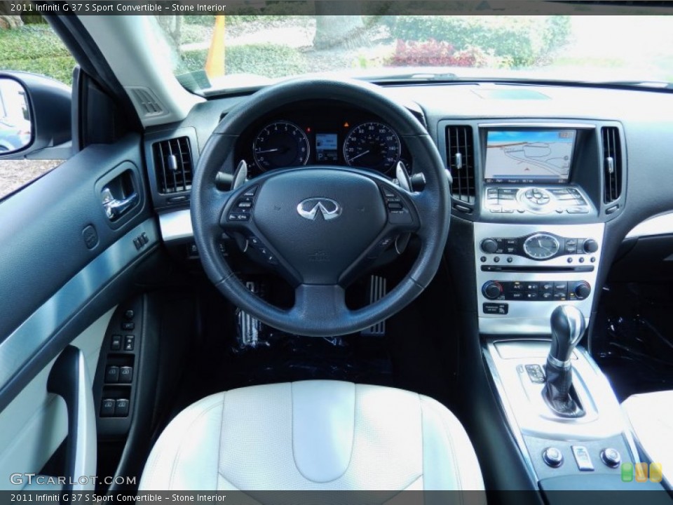 Stone Interior Dashboard for the 2011 Infiniti G 37 S Sport Convertible #84917145
