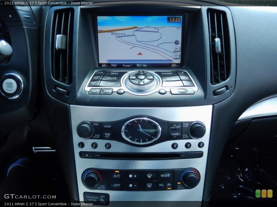 Stone Interior Navigation for the 2011 Infiniti G 37 S Sport Convertible #84917196