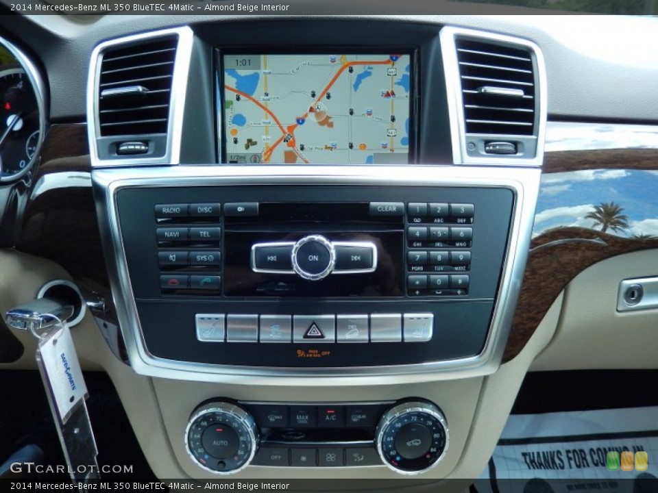 Almond Beige Interior Controls for the 2014 Mercedes-Benz ML 350 BlueTEC 4Matic #84917647