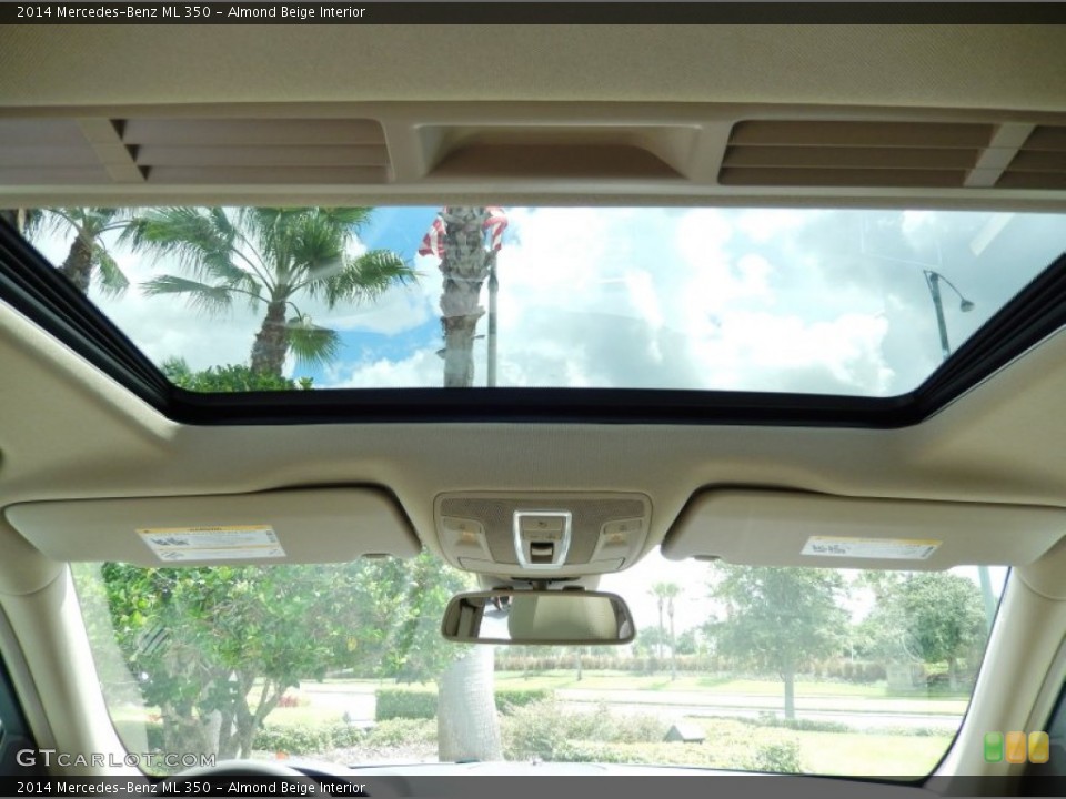 Almond Beige Interior Sunroof for the 2014 Mercedes-Benz ML 350 #84917905