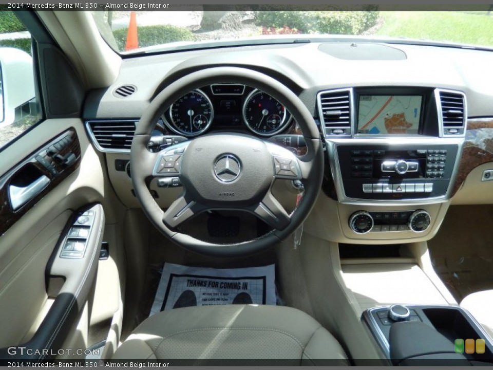 Almond Beige Interior Dashboard for the 2014 Mercedes-Benz ML 350 #84917926