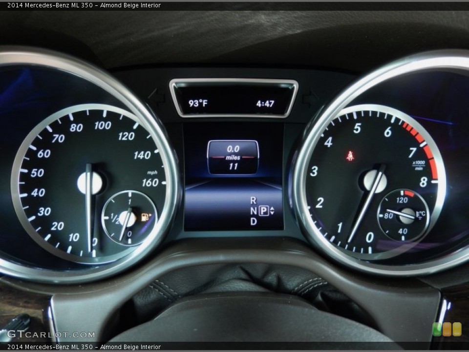 Almond Beige Interior Gauges for the 2014 Mercedes-Benz ML 350 #84917950