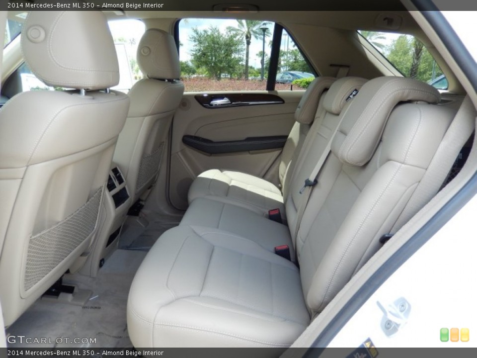 Almond Beige Interior Rear Seat for the 2014 Mercedes-Benz ML 350 #84918181