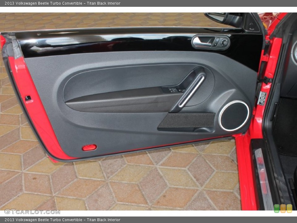 Titan Black Interior Door Panel for the 2013 Volkswagen Beetle Turbo Convertible #84918982