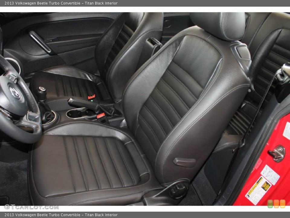 Titan Black Interior Front Seat for the 2013 Volkswagen Beetle Turbo Convertible #84919030