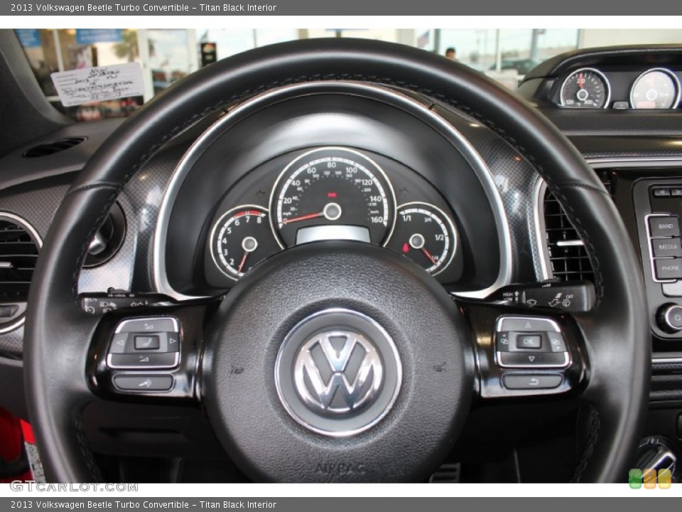 Titan Black Interior Steering Wheel for the 2013 Volkswagen Beetle Turbo Convertible #84919327