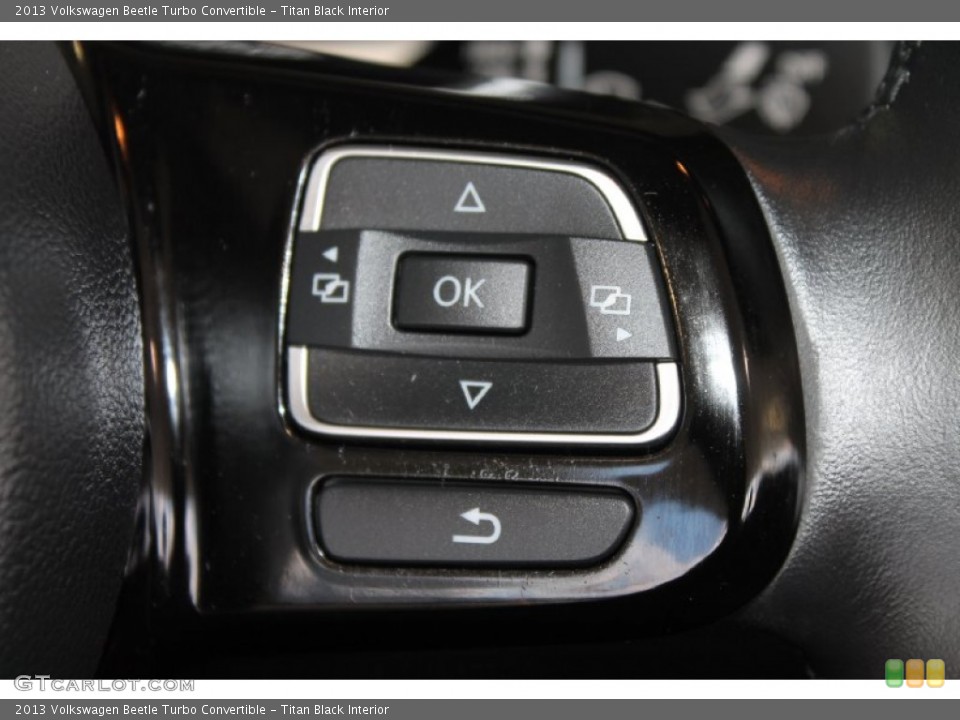 Titan Black Interior Controls for the 2013 Volkswagen Beetle Turbo Convertible #84919351