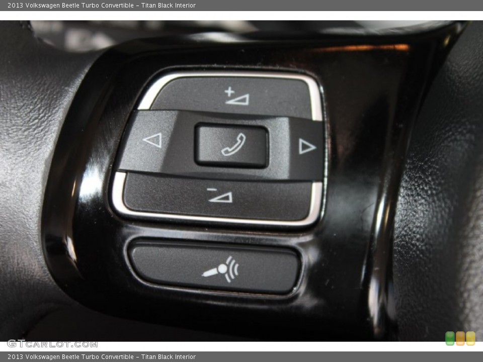 Titan Black Interior Controls for the 2013 Volkswagen Beetle Turbo Convertible #84919375