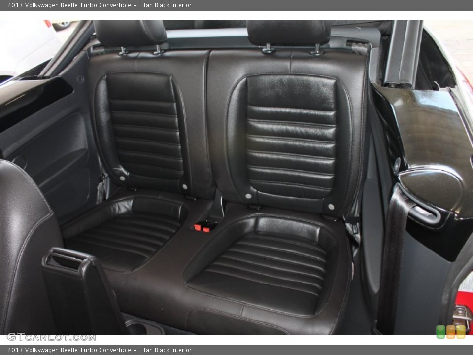 Titan Black Interior Rear Seat for the 2013 Volkswagen Beetle Turbo Convertible #84919471