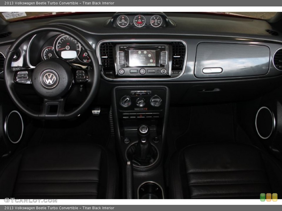 Titan Black Interior Dashboard for the 2013 Volkswagen Beetle Turbo Convertible #84919499