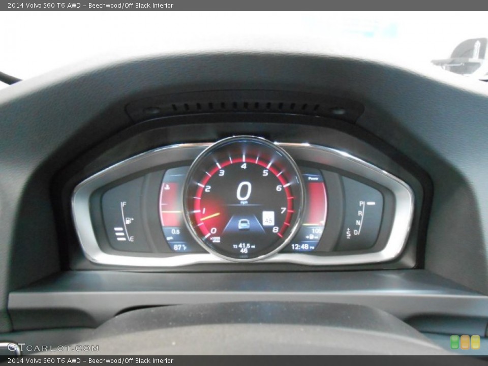 Beechwood/Off Black Interior Gauges for the 2014 Volvo S60 T6 AWD #84919513