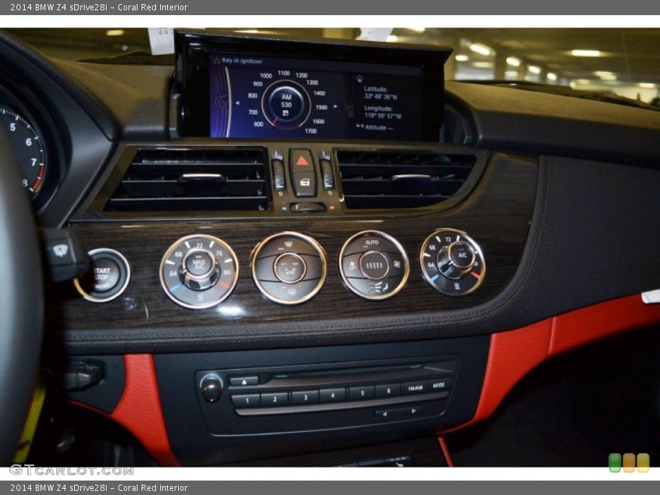 Coral Red Interior Controls for the 2014 BMW Z4 sDrive28i #84919583