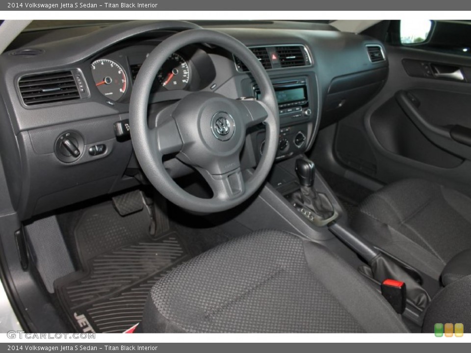 Titan Black Interior Photo for the 2014 Volkswagen Jetta S Sedan #84920050