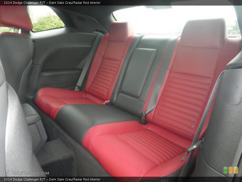 Dark Slate Gray/Radar Red Interior Rear Seat for the 2014 Dodge Challenger R/T #84921535