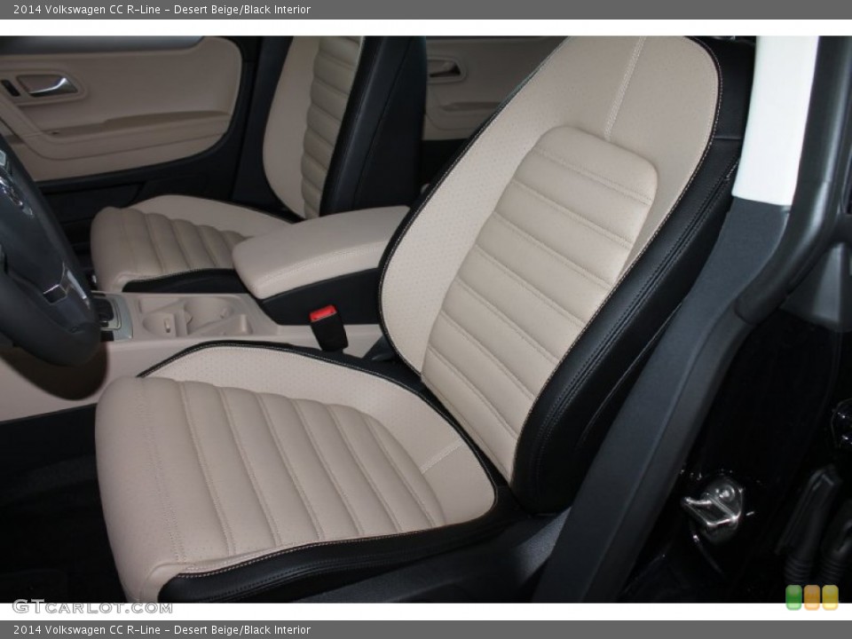 Desert Beige/Black Interior Front Seat for the 2014 Volkswagen CC R-Line #84921556