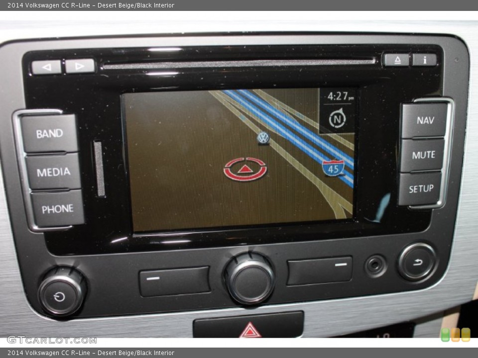 Desert Beige/Black Interior Navigation for the 2014 Volkswagen CC R-Line #84921691