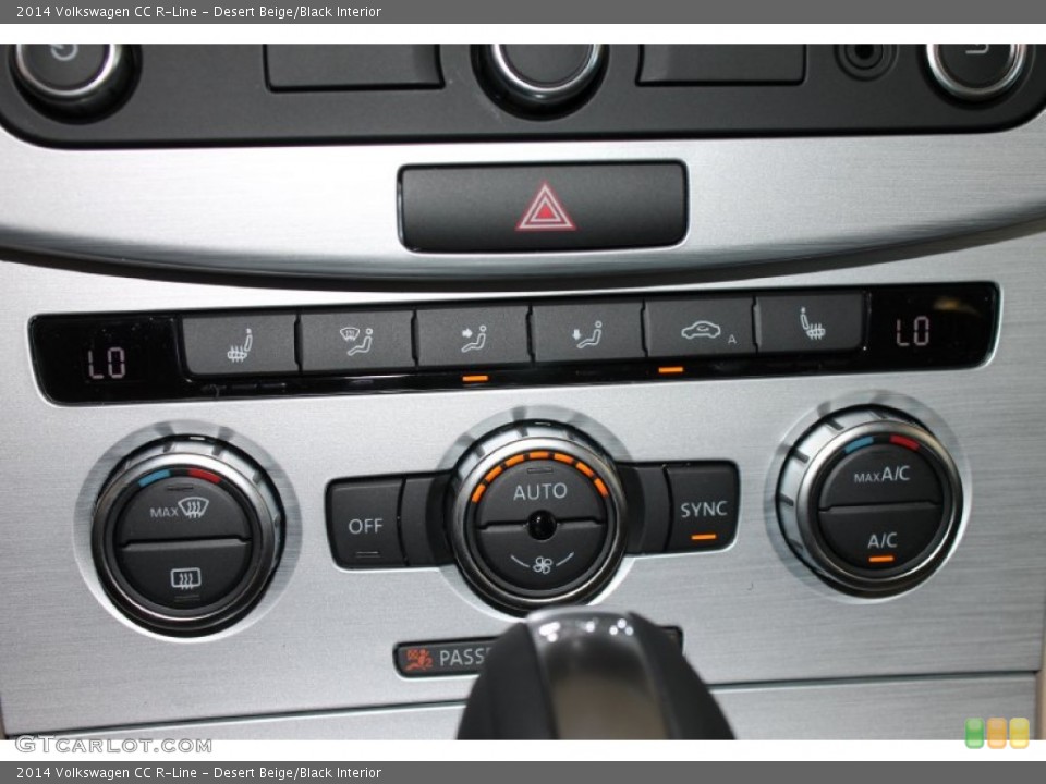 Desert Beige/Black Interior Controls for the 2014 Volkswagen CC R-Line #84921715
