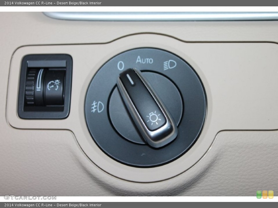 Desert Beige/Black Interior Controls for the 2014 Volkswagen CC R-Line #84921844