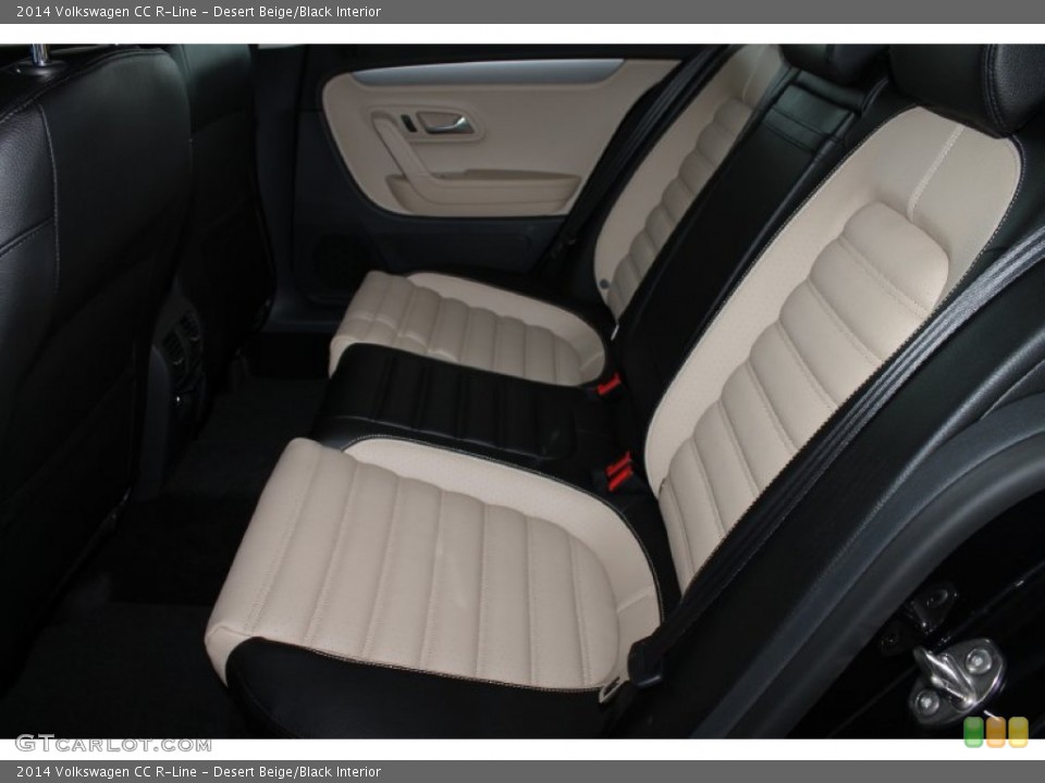 Desert Beige/Black Interior Rear Seat for the 2014 Volkswagen CC R-Line #84921906