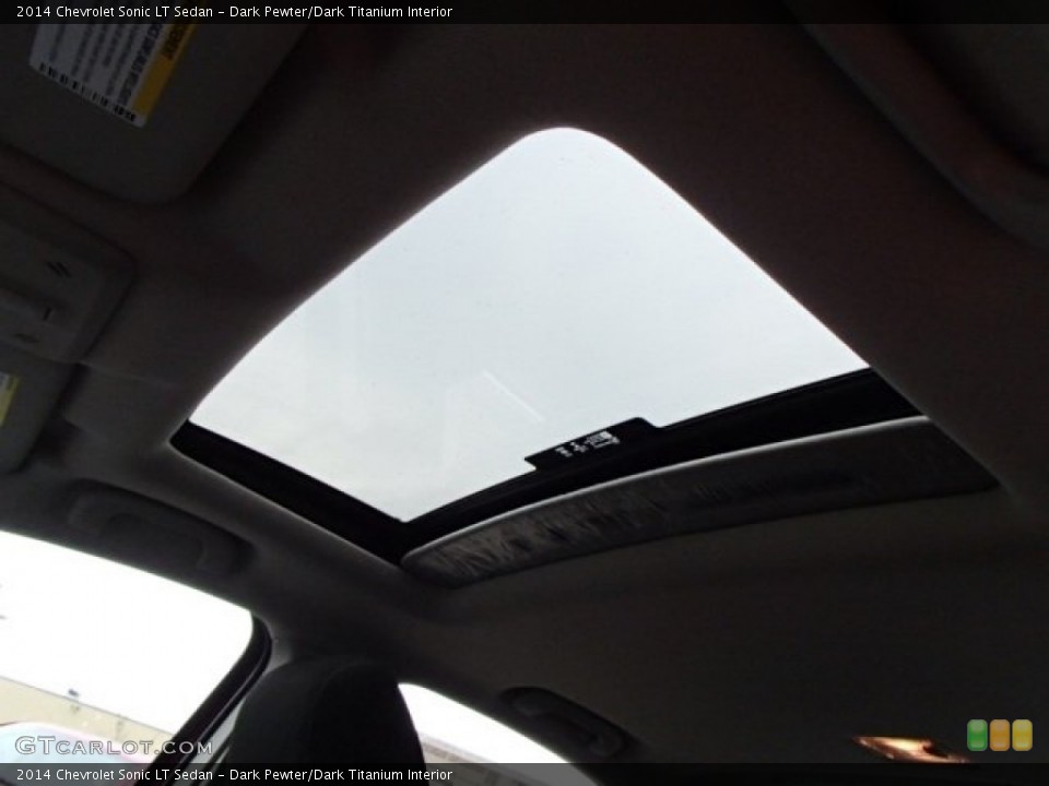 Dark Pewter/Dark Titanium Interior Sunroof for the 2014 Chevrolet Sonic LT Sedan #84922225