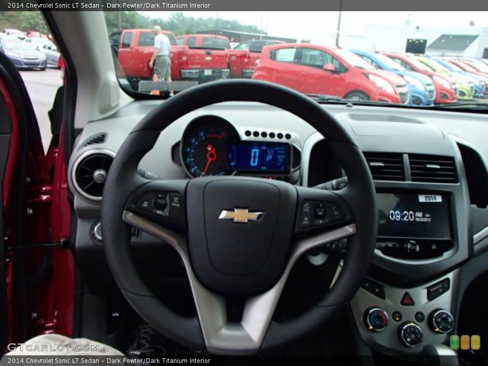 Dark Pewter/Dark Titanium Interior Steering Wheel for the 2014 Chevrolet Sonic LT Sedan #84922297