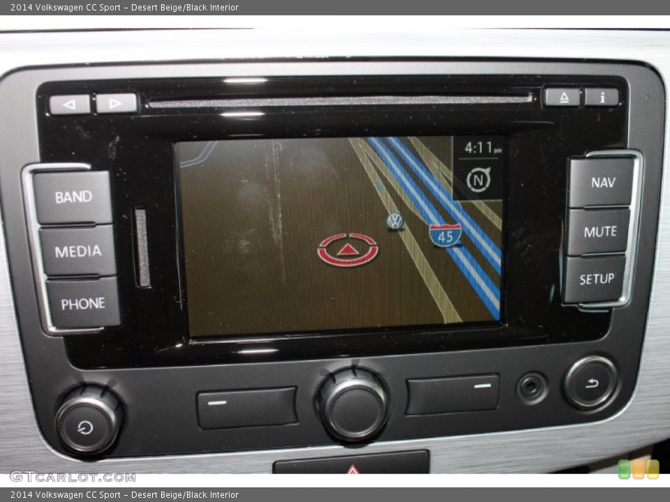 Desert Beige/Black Interior Navigation for the 2014 Volkswagen CC Sport #84922483