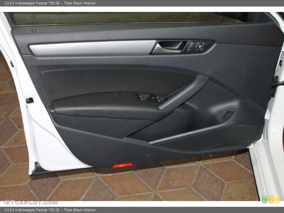 Titan Black Interior Door Panel for the 2014 Volkswagen Passat TDI SE #84923761