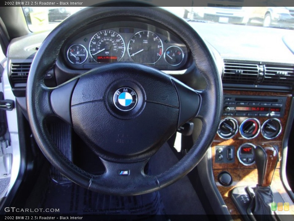 Black Interior Steering Wheel for the 2002 BMW Z3 2.5i Roadster #84926337