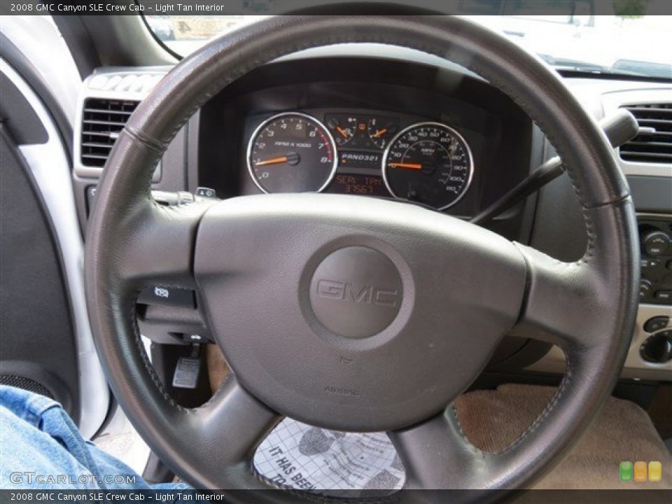 Light Tan Interior Steering Wheel for the 2008 GMC Canyon SLE Crew Cab #84928078
