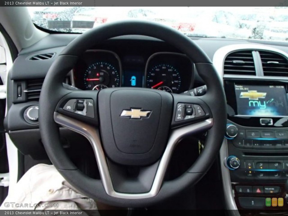 Jet Black Interior Steering Wheel for the 2013 Chevrolet Malibu LT #84928138