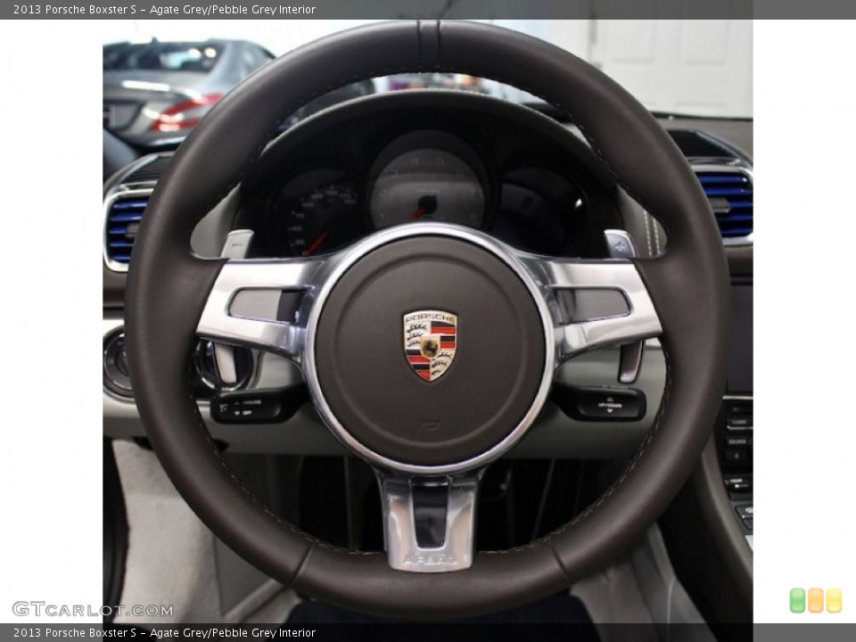 Agate Grey/Pebble Grey Interior Steering Wheel for the 2013 Porsche Boxster S #84935515