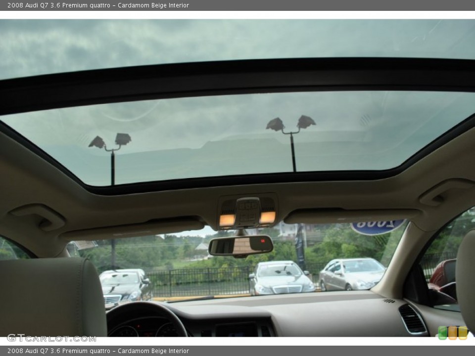 Cardamom Beige Interior Sunroof for the 2008 Audi Q7 3.6 Premium quattro #84937114